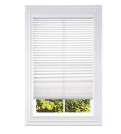 BlindsAvenue Cordless Cellular Shade, White, Light Filtering Pull Down Blinds for Indoor Windows, Thermal Insulation, Noise Reduction Honeycomb Shades