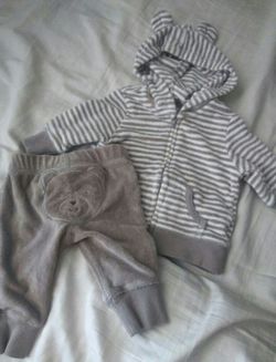 3months sweats and bear hoodie new