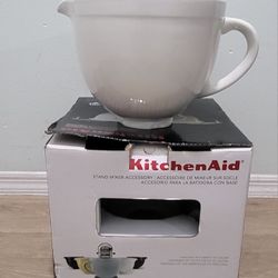 KITCHENAID 5 QUART WHITE CHOCOLATE CERAMIC BOWL 