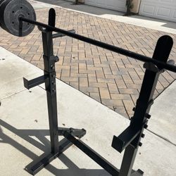 Bench Press Bench With Storage Post And Spotter Fittings