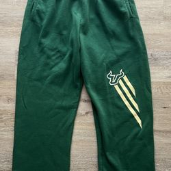 Adidas USF Sweatpants Mens Size 2XL Green University of South Florida  