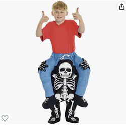 Kids Piggyback Skeleton Ride On Child One Size 