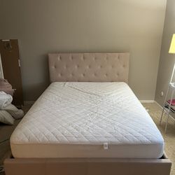 Queen Bed Frame & Mattress