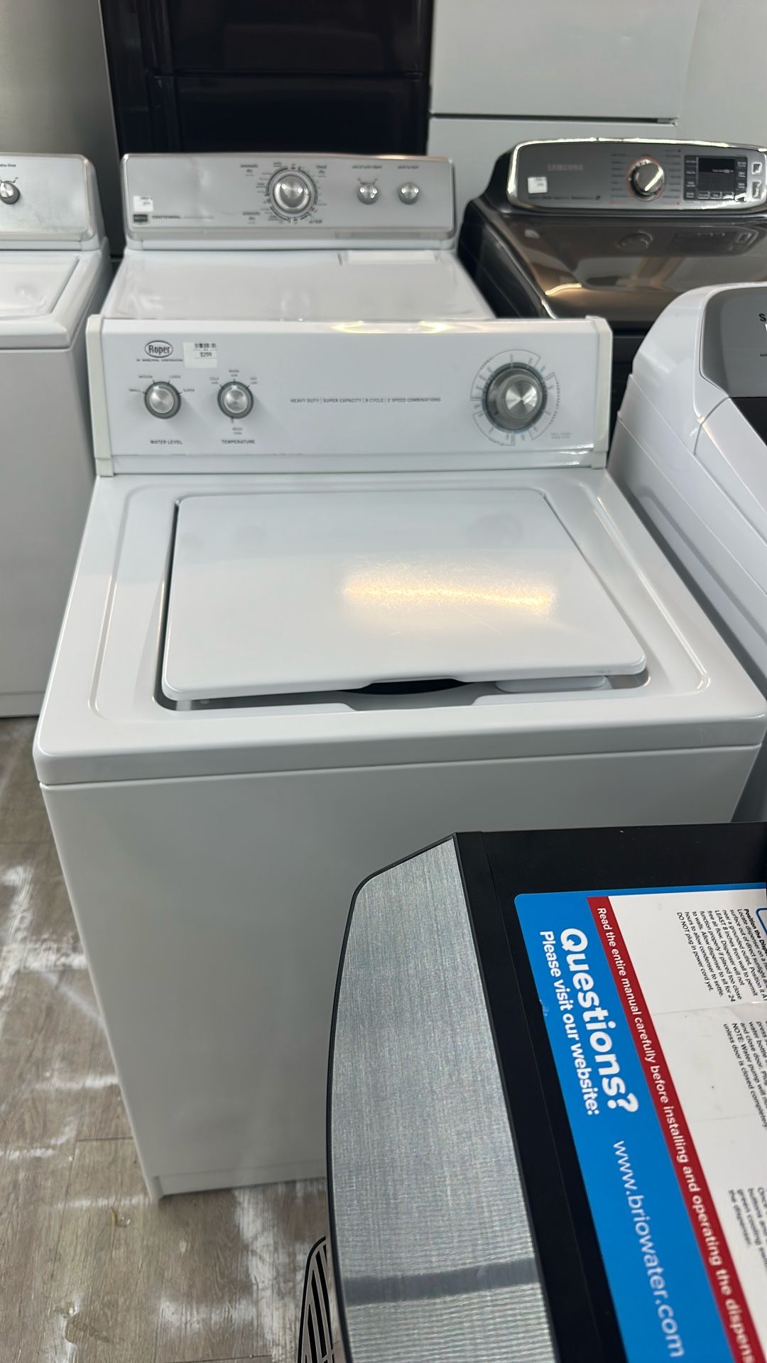 Whirlpool (Roper) Top Load Washer With Agitator