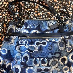 Blue Coach Purse