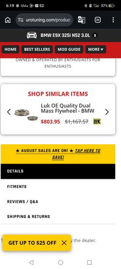 LUK double mass flywheel