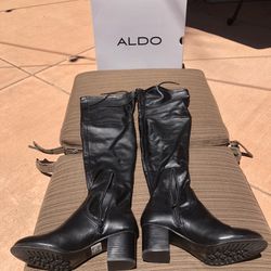 ALDO Black Over The Knee Boots size 6.5