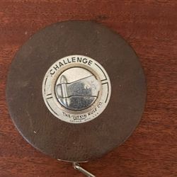 Vintage Lufkin Rule Company 100’ Steel Challenge Measuring Tape Saginaw Michigan - $21.99