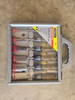 Stanley 6-Piece Wood Chisel Set with Case