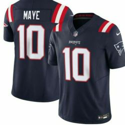 New! Men's  Drake Maye Navy New England Patriots Vapor F.U.S.E. Limited Jersey

