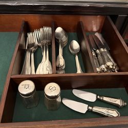 Potterybarn Silver Flatware. Set Of 8 