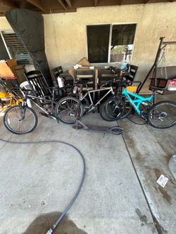 Selling 3 bikes and one scooter