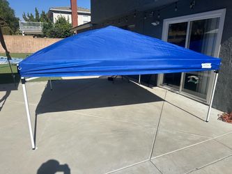 Blue instant Canopy Tent with White Frame