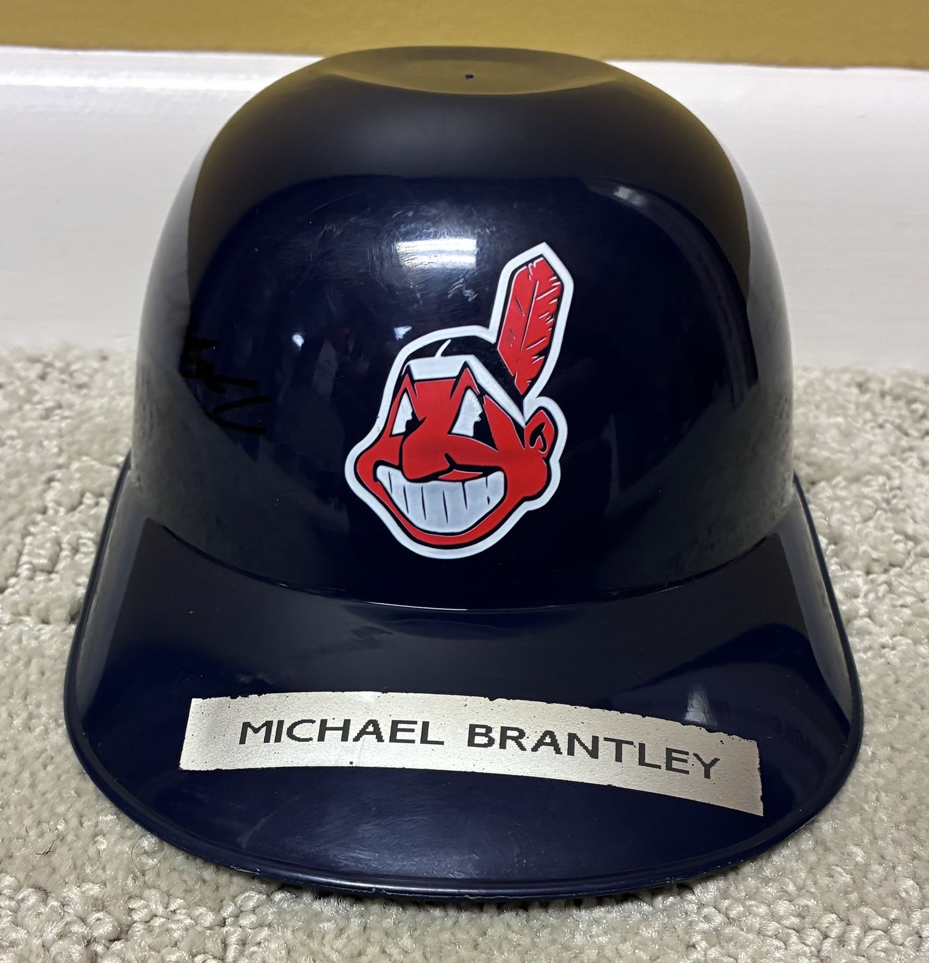 Michael Brantley Autographed Cleveland Indians Mini Helmet
