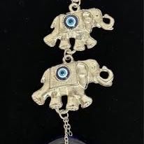 Turkish Evil Eye with Elephants Wall Hanging Charm just $7