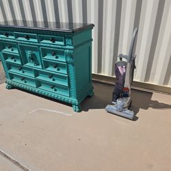 Antique Dresser And Vintage Vacuum 