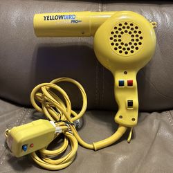 Yellow bird by ConairPro blowdryer Vintage