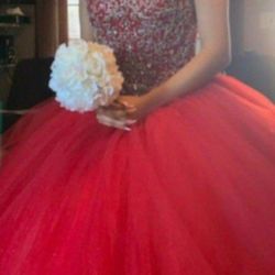 Red 15th Dress