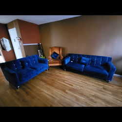 Blue couch