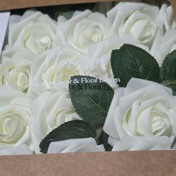 Ivory Foam Roses
