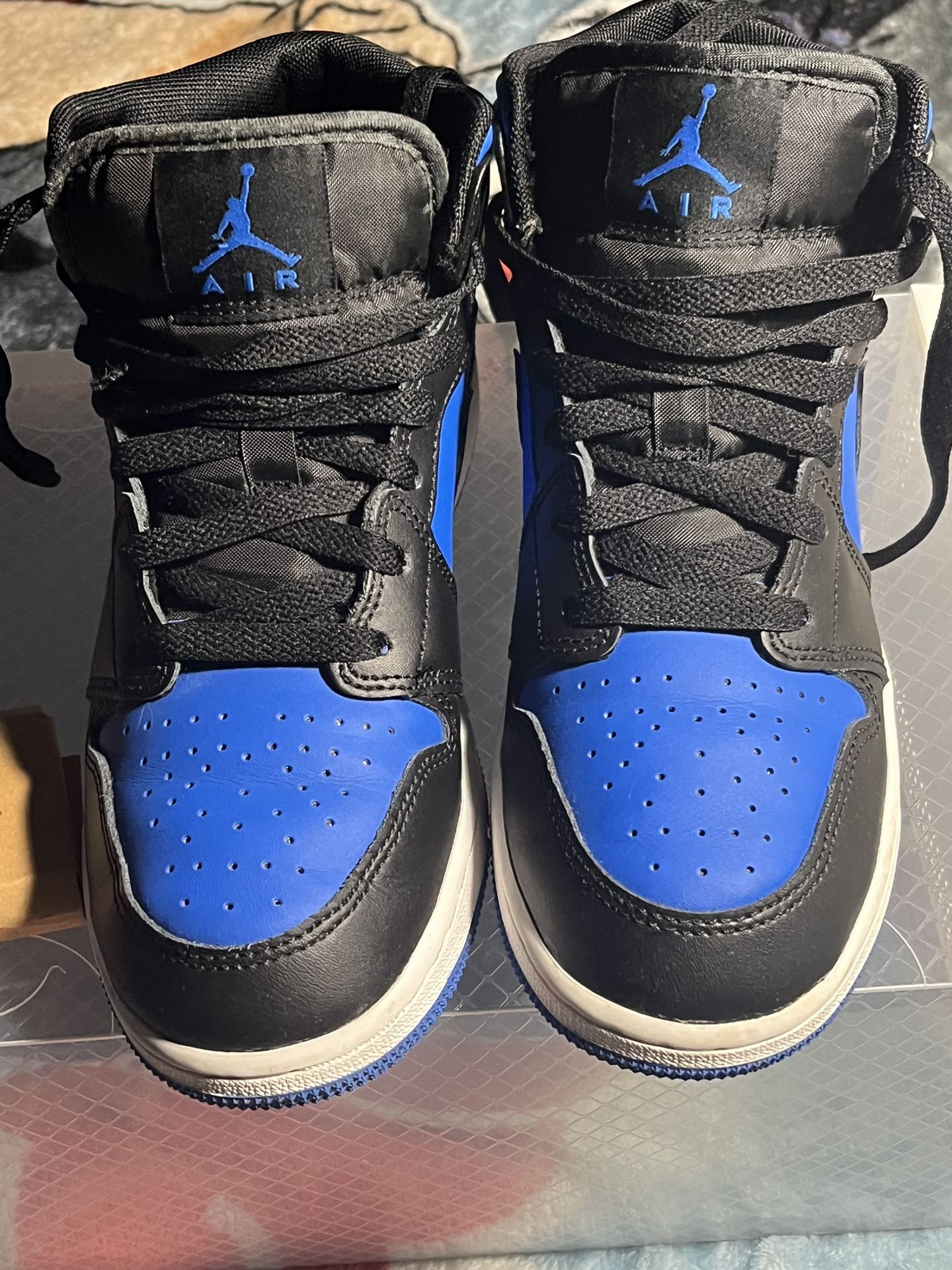 Jordan 1 mid black Royal blue