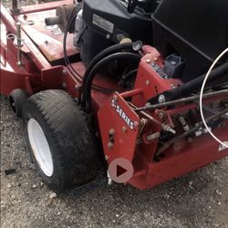 Wide Lawnmower With Ride On Attachment!