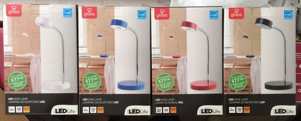 DESK LAMPS VERY BRIGHT LUMINATED NIB 7.00 OR 5.00 EACH IF YOU PURCHASE MULTIPLE. 4 COLORS