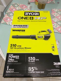 Ryobi one+ hp leafblower with charger