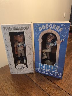 Dodgers bobblehead Kike Hernandez and Tyler Glasnow