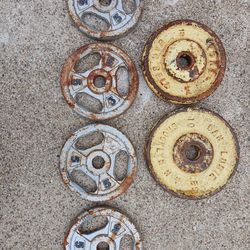 40lb metal weight plates