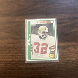 OJ Simpson Topps ‘78 