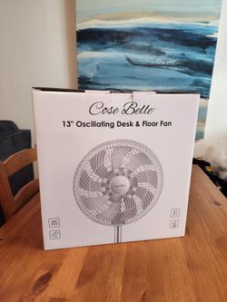 NEW IN BOX Cose Belle 13" Oscillating Desk & Fan With Remote (SE San Diego)
