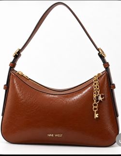 NEW Nine West Cognac Shoulder Bag – $45