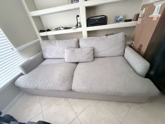 Couch with ottoman