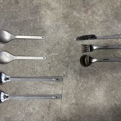 Titanium camping backpacking silverware campware