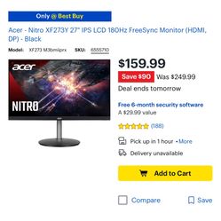 Acer Gaming Monitor 
