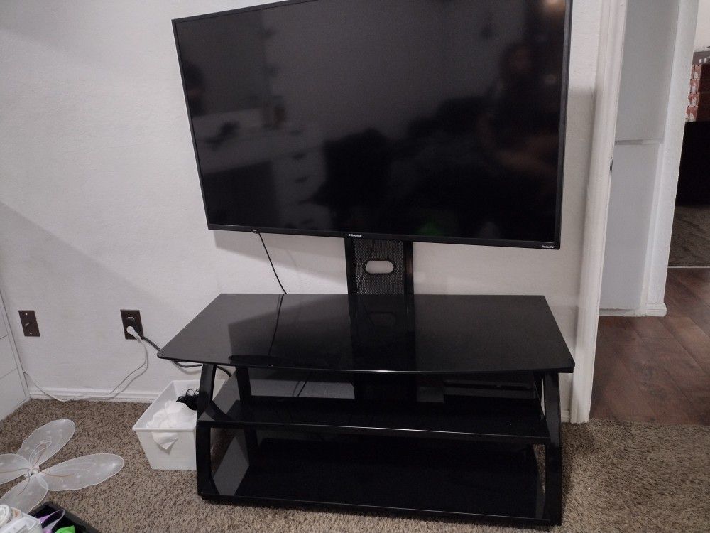 Tempered Glass TV Stand 