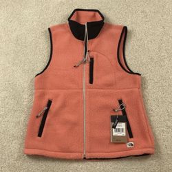 The North Face Women’s  Cragmont  Full-Zip Fleece Orange Vest Size M