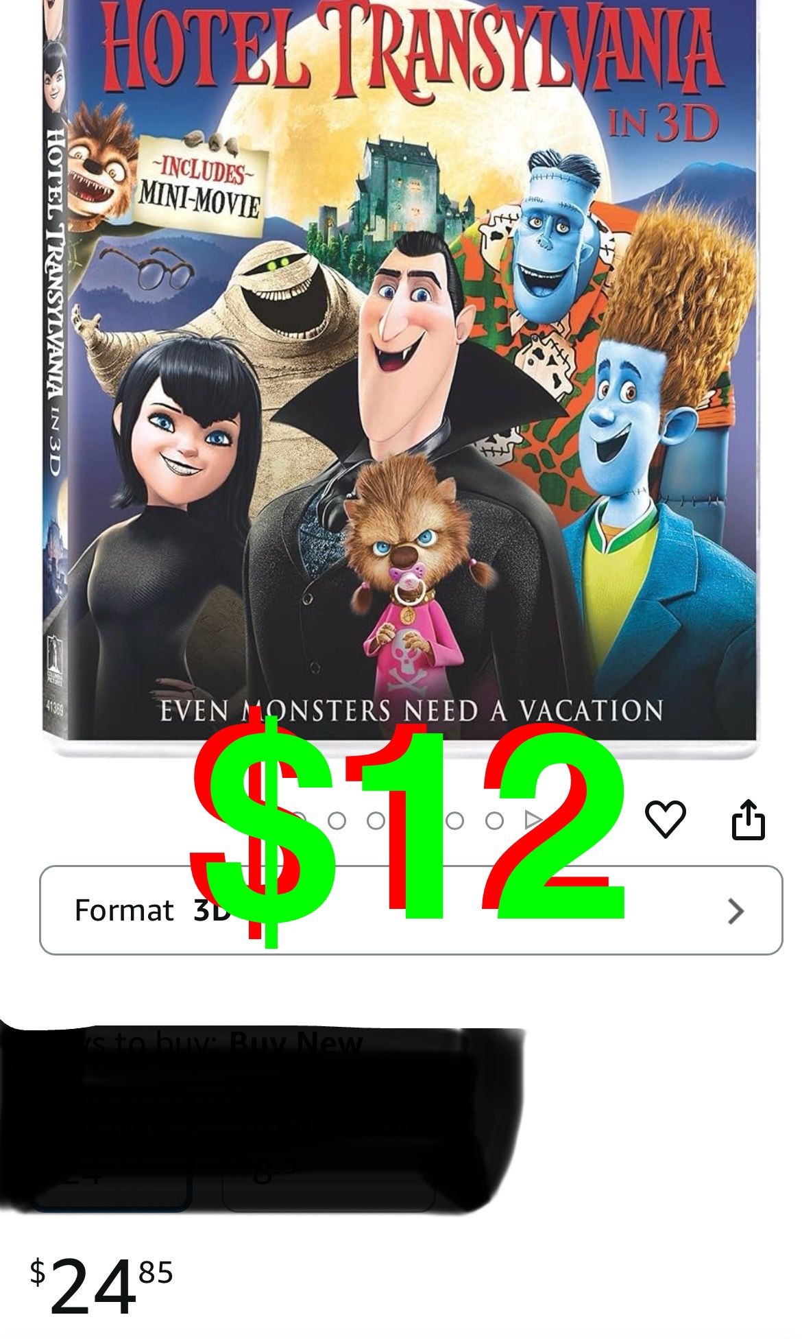 Genndy Tartakovsky - Hotel Transylvania Blu-ray + DVD + 3D