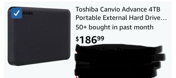 Toshiba Canvio Advance 4TB Portable External Hard Drive...