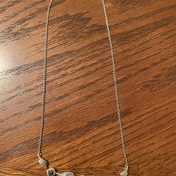 Black and White Diamond Necklace