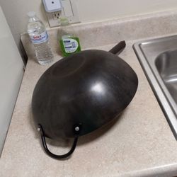 12.5 inch WOK  de acero