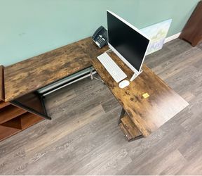 L Shaped Wood Office Table