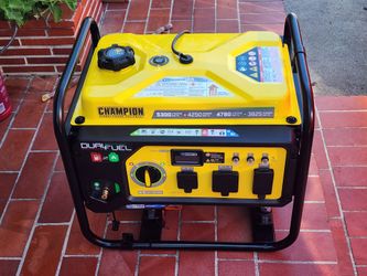 Champion 5300W Dual Fuel Generator – Open Box
