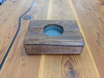Wooden cigar ashtray / knickknack holder