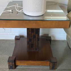 Matching Cherry Wood End Tables
