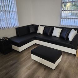 Leather Sectional Sofa Never Used 