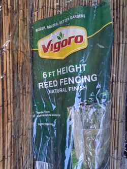 6 foot high bamboo fencing