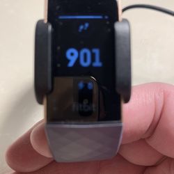Fitbit Charge 3 Opened Unused  Blue Gray Classic Band