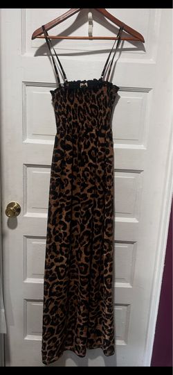 Leopard Print Maxi Dress